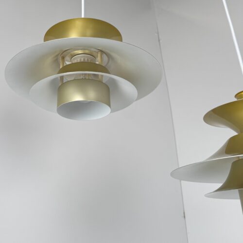 Pair of Model 4108 Pendant Lamps, Lyfa, Denmark, c. 1970s–1980s
