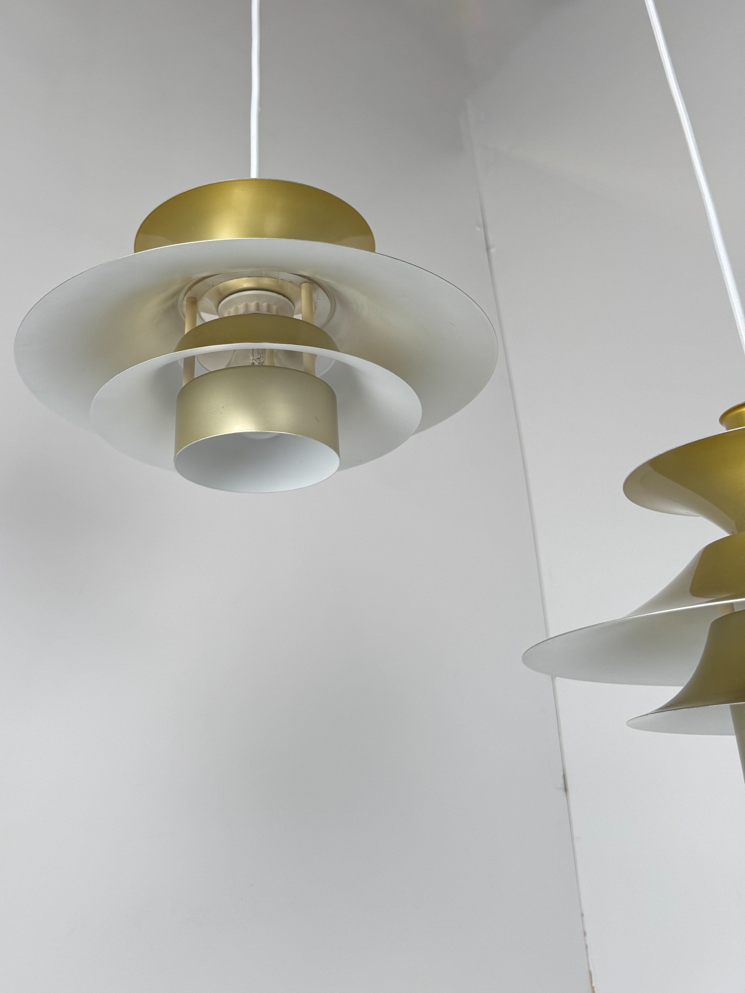 Pair of Model 4108 Pendant Lamps, Lyfa, Denmark, c. 1970s–1980s